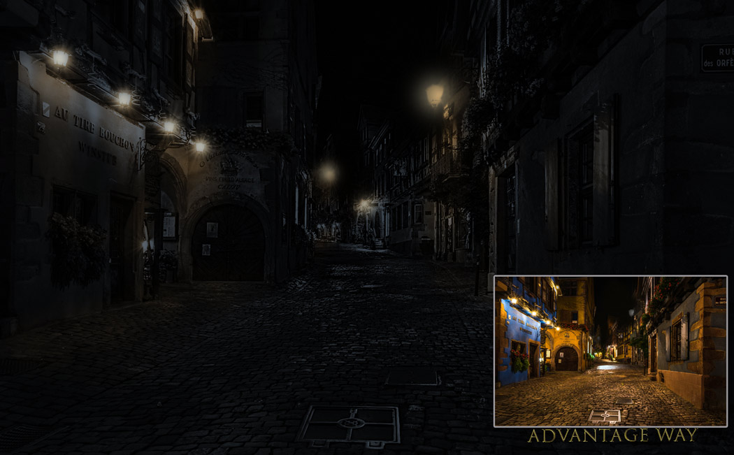 Souless city at night by AdvantageWay